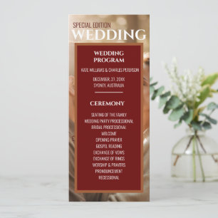 Unique simple couverture magazine Programme plat