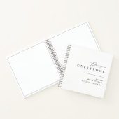 Unique Simple Minimal Élégant Mariage Livre d'invi (Intérieur)