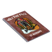 Unique St Bernard laide Carnet visage chien (Côté Droit)