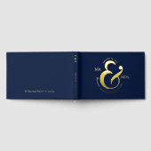 Unique Stylish Bride Groom Noms Gold Calligraphie (Complet)