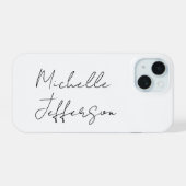 Unique Stylish Moderne Calligraphie Plain (Verso Horizontal)
