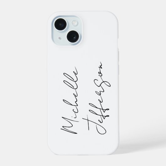 Unique Stylish Moderne Calligraphie Plain (Verso)