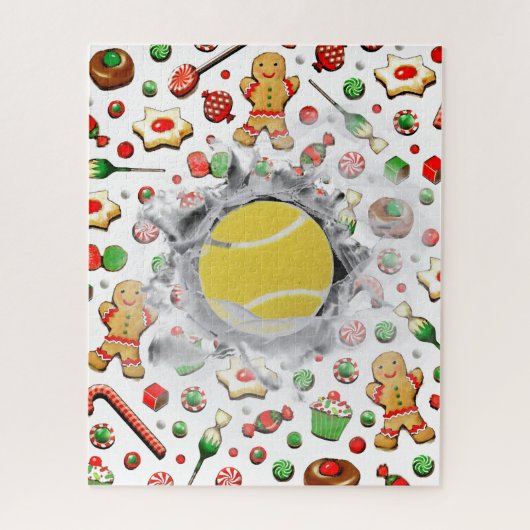 Unique Tennis Holiday Gift Jigsaw Puzzle (Vertical)