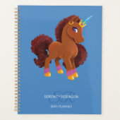 Unique the Unicorn Standing Proud Planner (Voorkant)