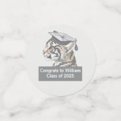 Unique Tiger Graduation Confetti (Petit recto)