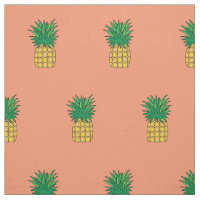 Unique tissu rose ananas