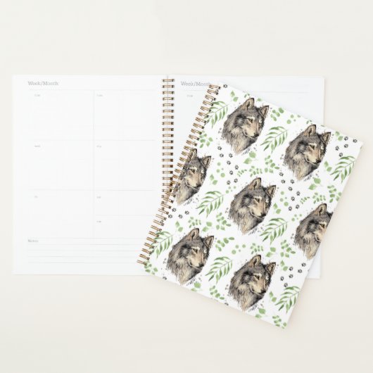 Unique Wolf Planner Journal (Display)