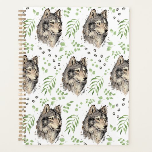 Unique Wolf Planner Journal (Voorkant)