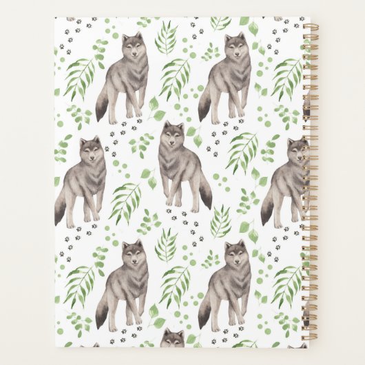 Unique Wolf Planner Journal (Achterkant)