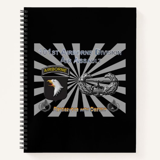 Uniquely Designed 101st Airborne Division Gift Notitieboek (Voorkant)