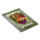 UniqueRottweiler, laide Carnet visage chien (Côté Droit)