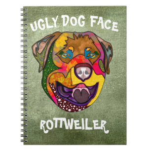 UniqueRottweiler, laide Carnet visage chien