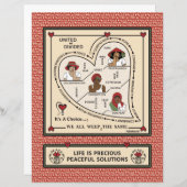 Unis ou divisés 1 feuille de papier plat 8,5"x11" (Devant / Derrière)