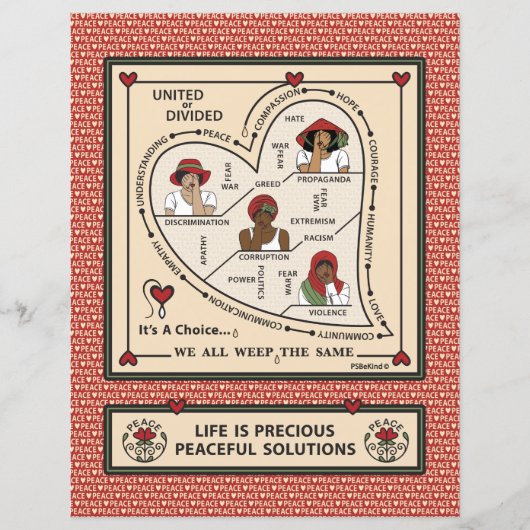 Unis ou divisés 1 feuille de papier plat 8,5"x11" (Devant)