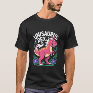 Unisaurus Rex Leuke Roze Dinosaurus Eenhoorn T-shirt