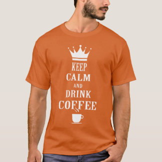 Uniseks T-shirt geïnspireerd door Keep Calm Coffee