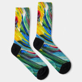 Unisex Abstract Crew Sock Sokken (Rechts)