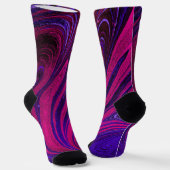 Unisex Abstract Painting Crew Sock Sokken (Gebogen)