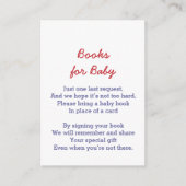 Unisex Baby Book Request Blue White Star Pattern Informatiekaartje (Voorkant)