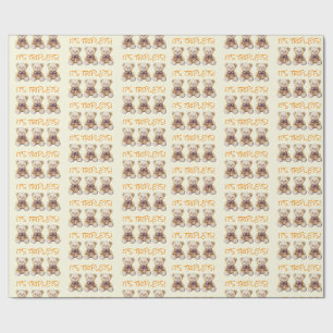 Unisex baby cadeauverpakking voor drieling, inpakp cadeaupapier