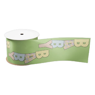 Unisex Baby Green Ribbon voor Baby Gift of Shower Lint