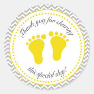 Unisex Baby shower Sticker