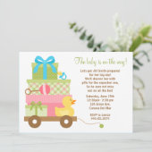 Unisex Baby shower Uitnodiging (Staand voorkant)