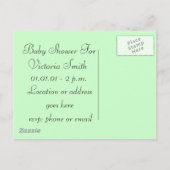 Unisex-Baby-voet Aankondigingskaart (Achterkant)