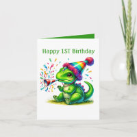 Unisex baby's eerste verjaardag dinosaurus