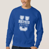 Unisex Blue "Bemis U." Sweatshirt - Donkere kleure (Voorkant)