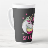 Unisex Born to Sparkle Latte Mok (Linkerhoek)