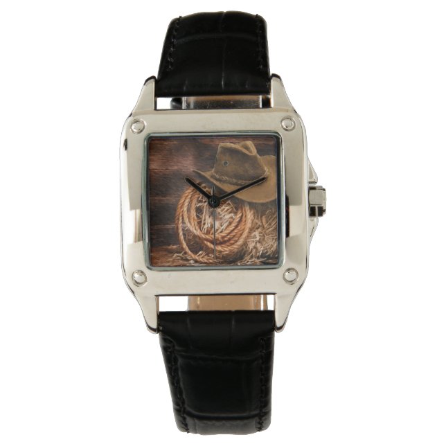 unisex cowboy horloge (Voorkant)