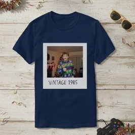 Unisex Custom Vintage Photo And Year Shirt 