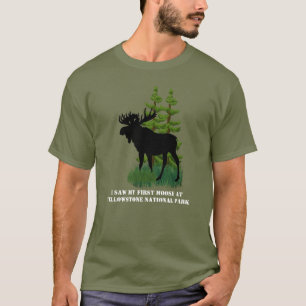 Unisex elandliefhebber Natuur in Yellowstone Park T-shirt