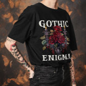 Unisex Halloween "Gothic Enigma" Gotische Rozen T-shirt