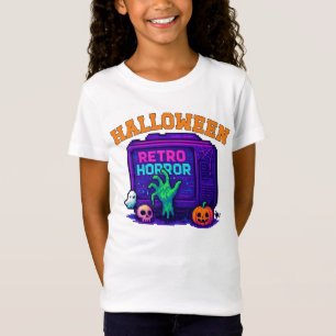 Unisex Halloween Pixel Kleding Retro mannelijk vro T-shirt