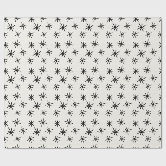 Unisex Hand Drawn Asterisk Star Gift Wrap Cadeaupapier (Vlak)