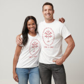 Unisex Herdenkingszegel T-shirt in het rood (Unisex)
