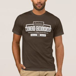 Unisex Historisch West Colfax Bruin T-Shirt