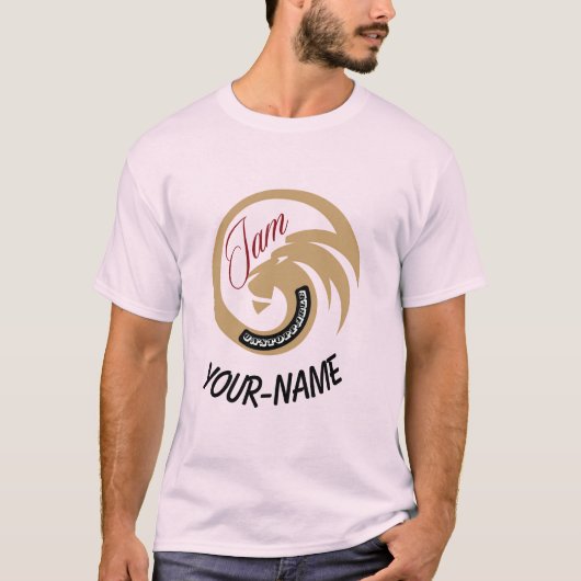 Unisex 'I Am Unstoppable' Custom Lion Head Tshirt (Voorkant)