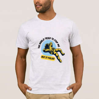 Unisex Inspirerende Astronaut T-shirt "De Wereld"