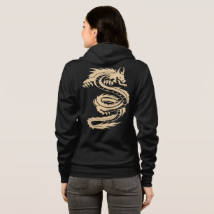 Unisex Japanse draak hoodie   relaxte Vintage