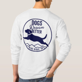 Unisex Long Slapt Tshirt - Navy Logo