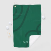 Unisex Modern Golf Serviette avec nom personnalisé (En situation)