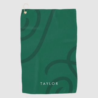 Unisex Modern Golfhanddoek met aangepaste naam / I