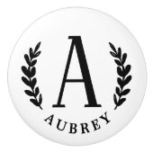 Unisex Monogram | Keramische Knop (Voorkant)