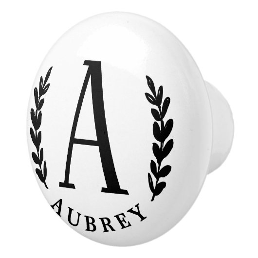 Unisex Monogram | Keramische Knop (Rechts)