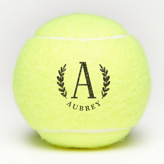 Unisex Monogram Tennis Ball Tennisballen (Voorkant)