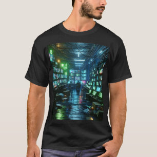 Unisex Neon Green Hacker’s Lair T-shirt Cyberpunk