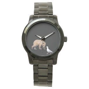 Unisex Oversize Black Bracelet Watch Horloge
